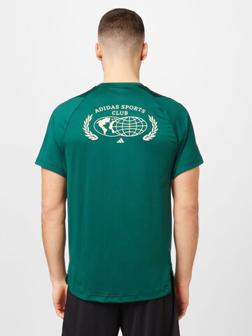 T-Shirt fonctionnel 'Sports Club Graphic' ADIDAS PERFORMANCE en vert