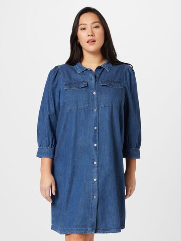 Abito camicia di ONLY Carmakoma in blu: frontale