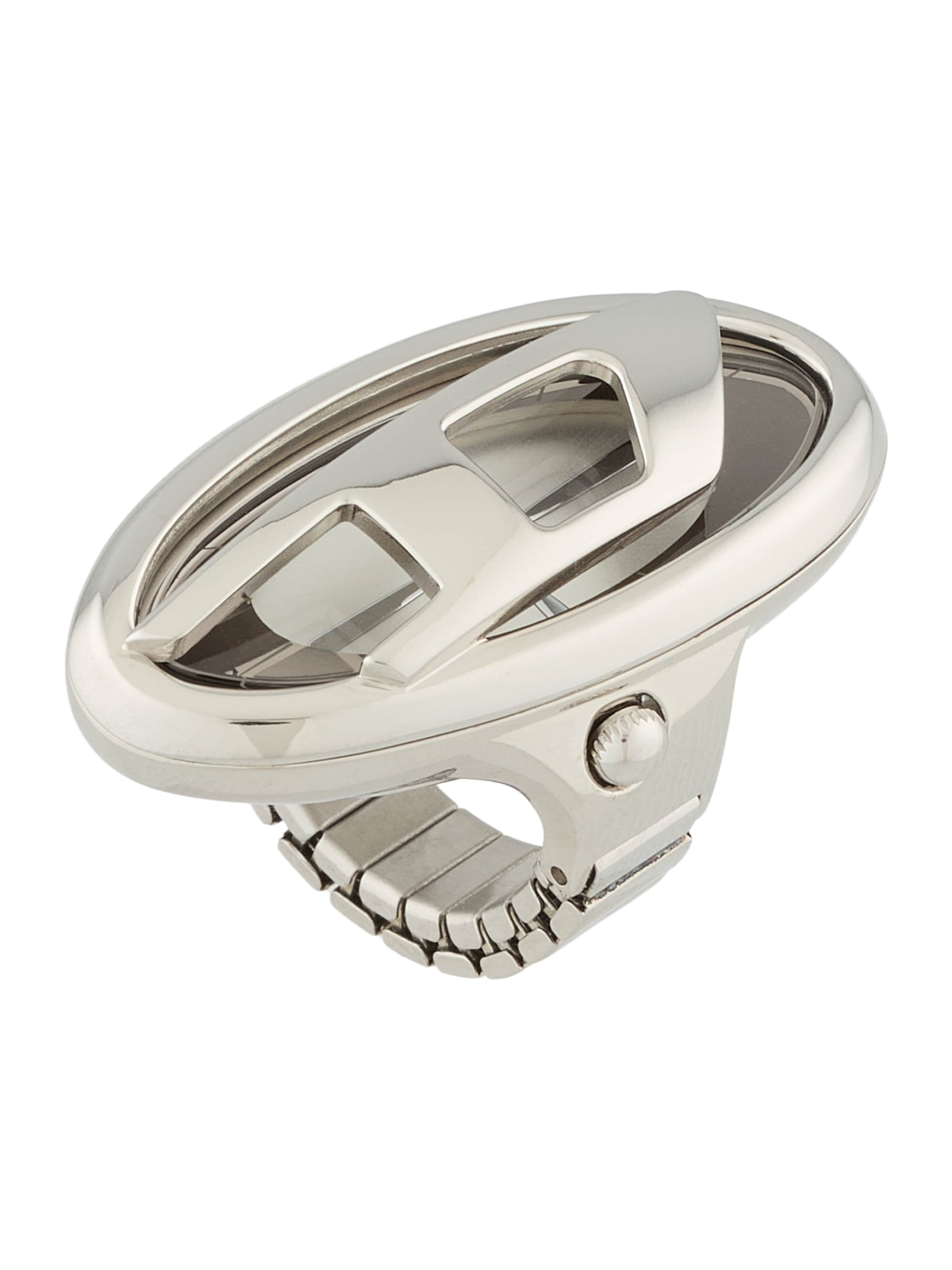 sidabrinė DIESEL Analoginis (įprasto dizaino) laikrodis 'D-ERA': priekis