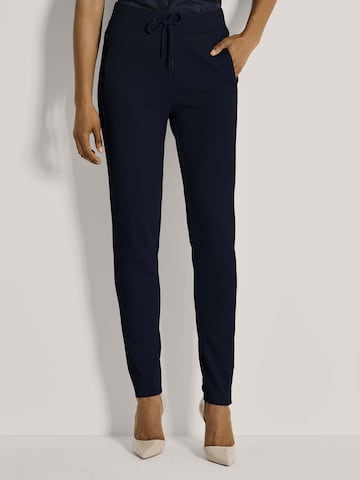 MADELEINE Slimfit Broek in Blauw: voorkant