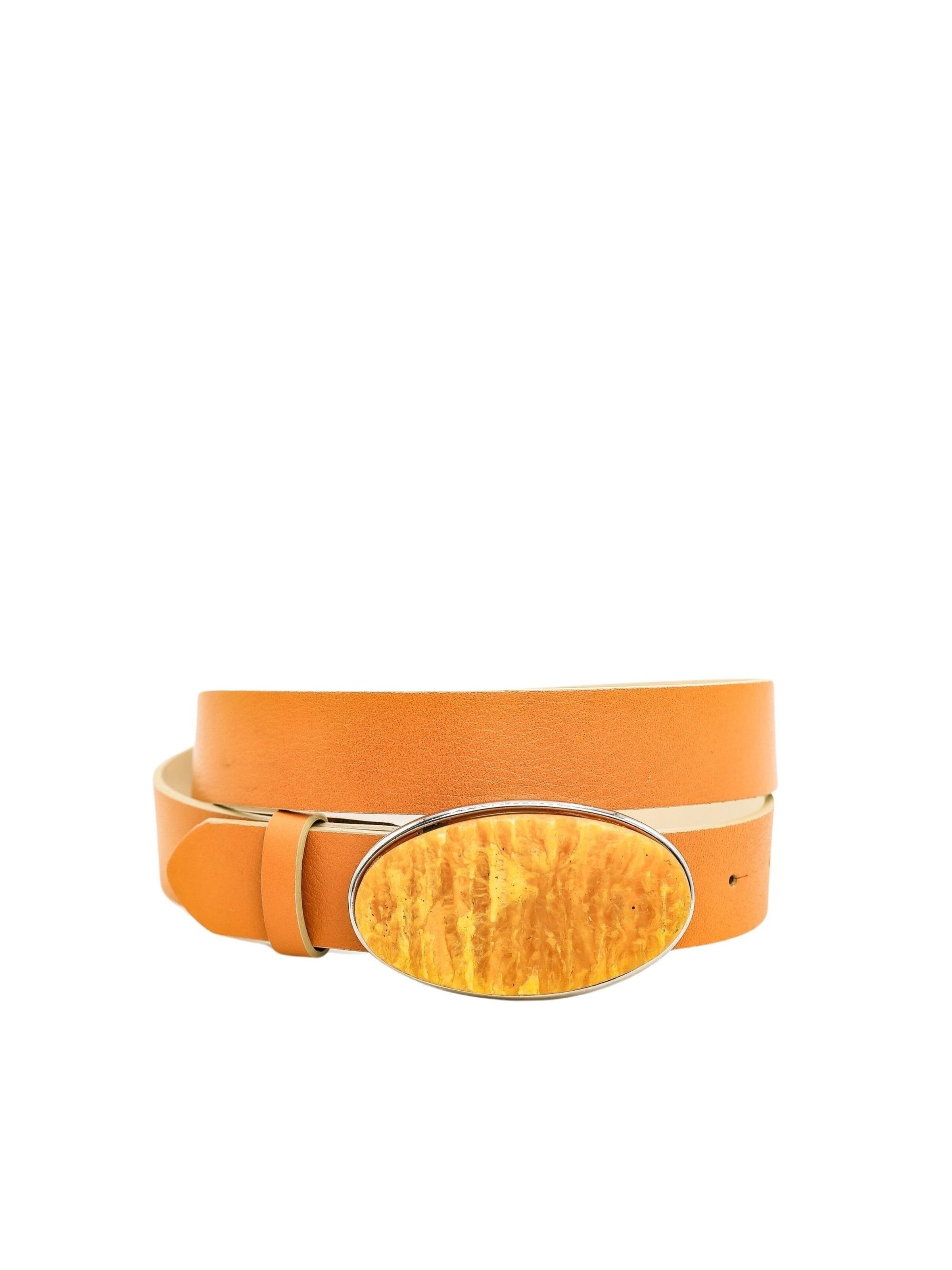COLLEZIONE ALESSANDRO Belt 'Stone' in Red: front