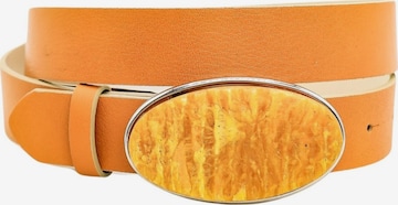 COLLEZIONE ALESSANDRO Belt 'Stone' in Red: front