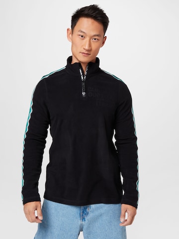 CAMP DAVID Sweater in Black: front