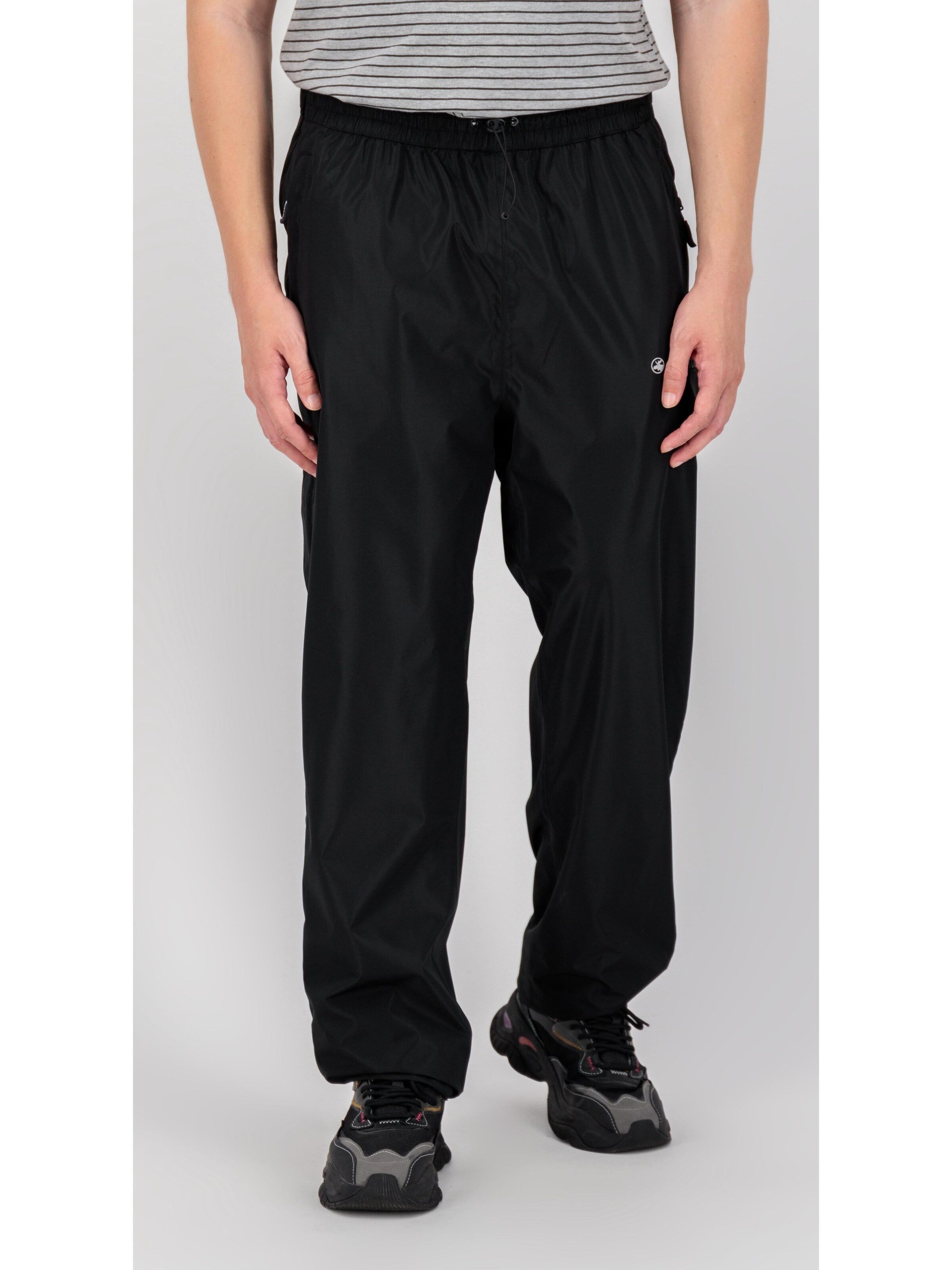 deproc Loosefit Funktionshose 'KORSIKA RAINPNT'‌‌‌‌‌‌‌‌ in Schwarz: Vorderseite