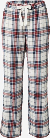Abercrombie & Fitch Spodnie od piżamy w kolorze biały: przód