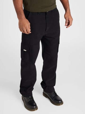 Pegador - Loosefit Pantalón cargo 'NEIVA' en negro: frente