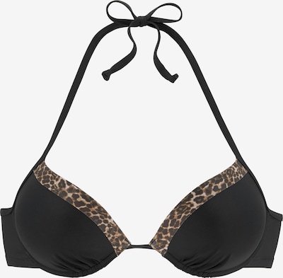 LASCANA Hauts de bikini en cognac / brun foncé / noir, Vue avec produit