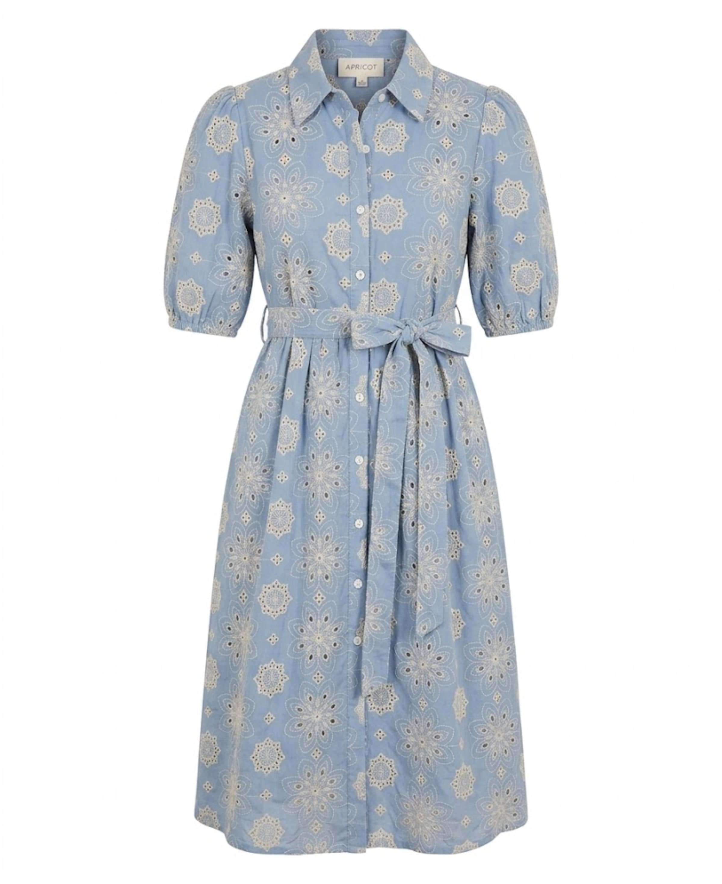 Robe ' ' Apricot en bleu : devant