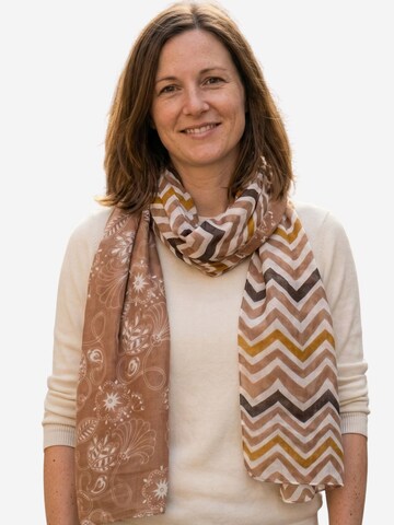 Sunsa Scarf 'Sunsa' in Brown: front