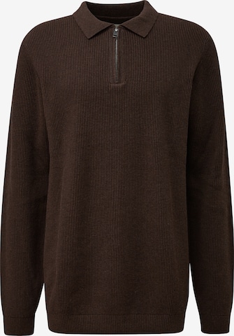 Pull-over s.Oliver Men Big Sizes en marron : devant