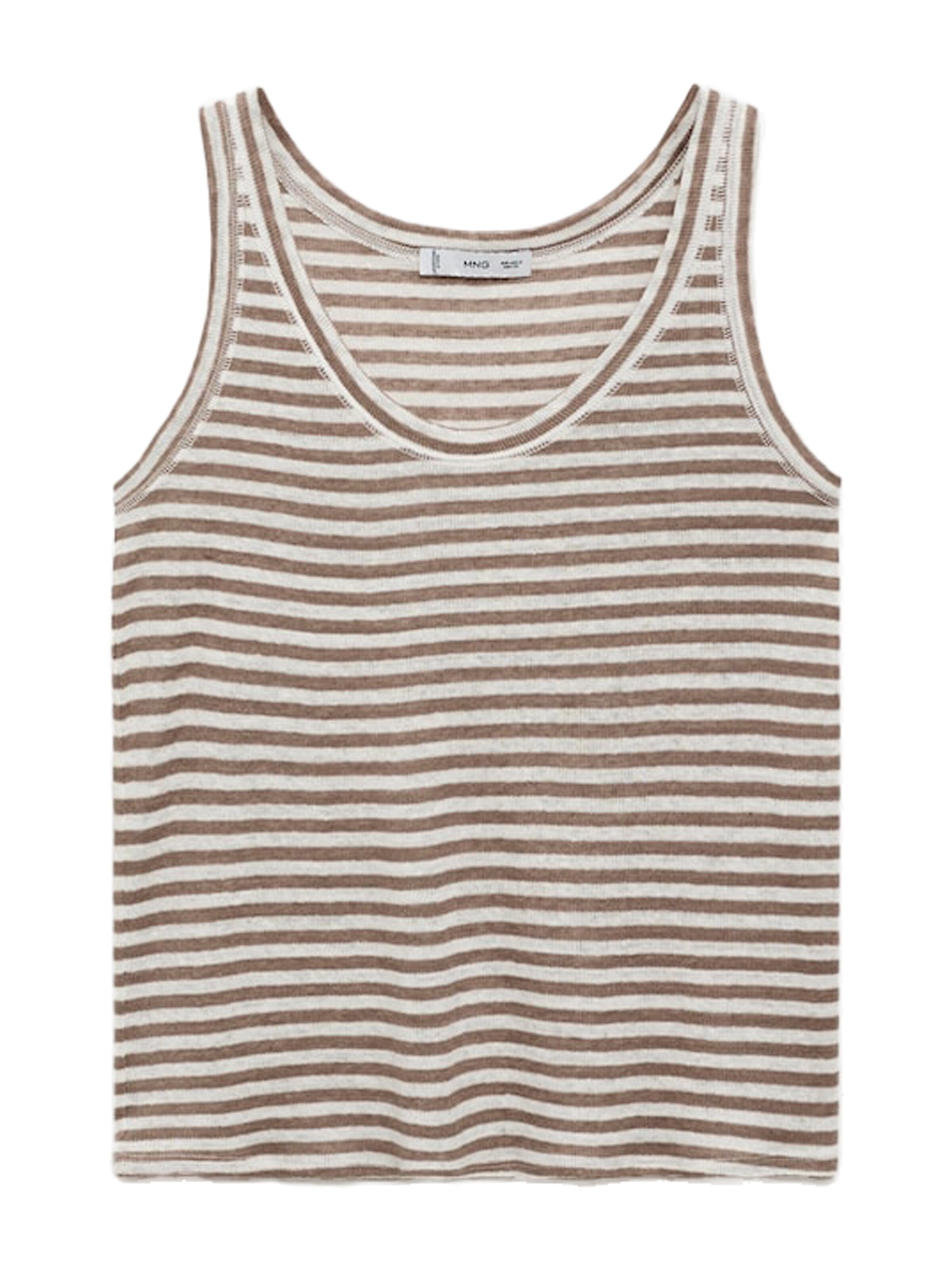 MANGO Top 'LINI' - Hnedá: predná strana