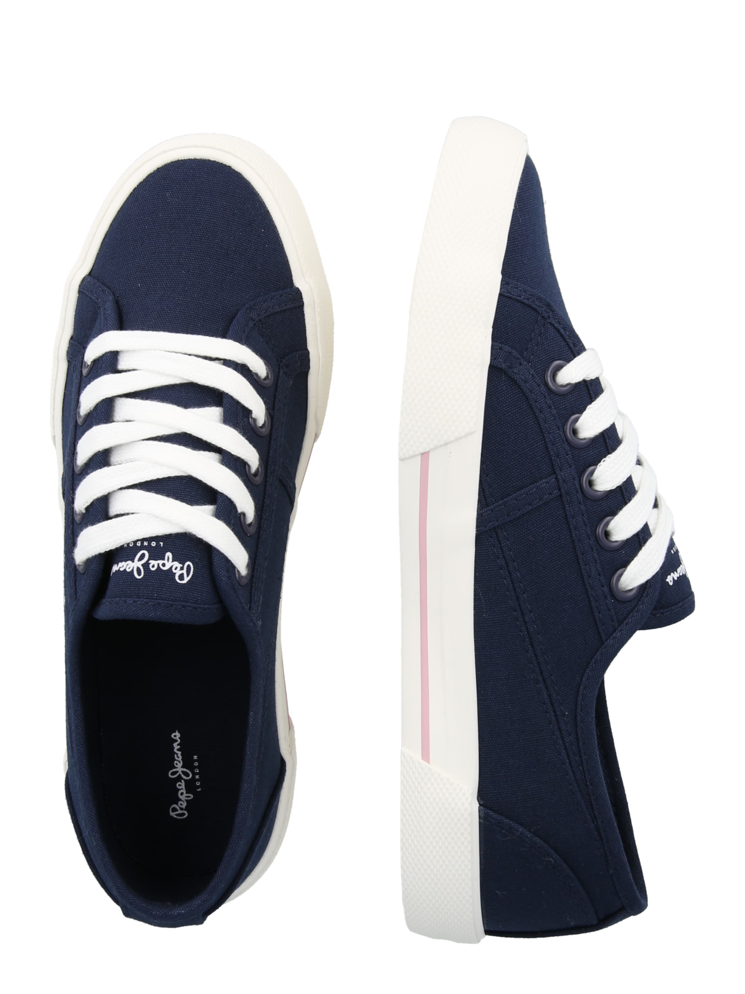 mėlyna Pepe Jeans Sportbačiai be auliuko: šonas