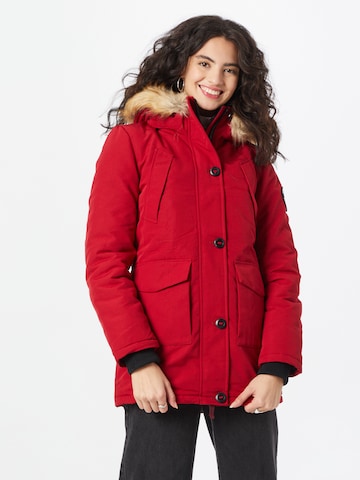 Giacca invernale di Superdry in rosso: frontale