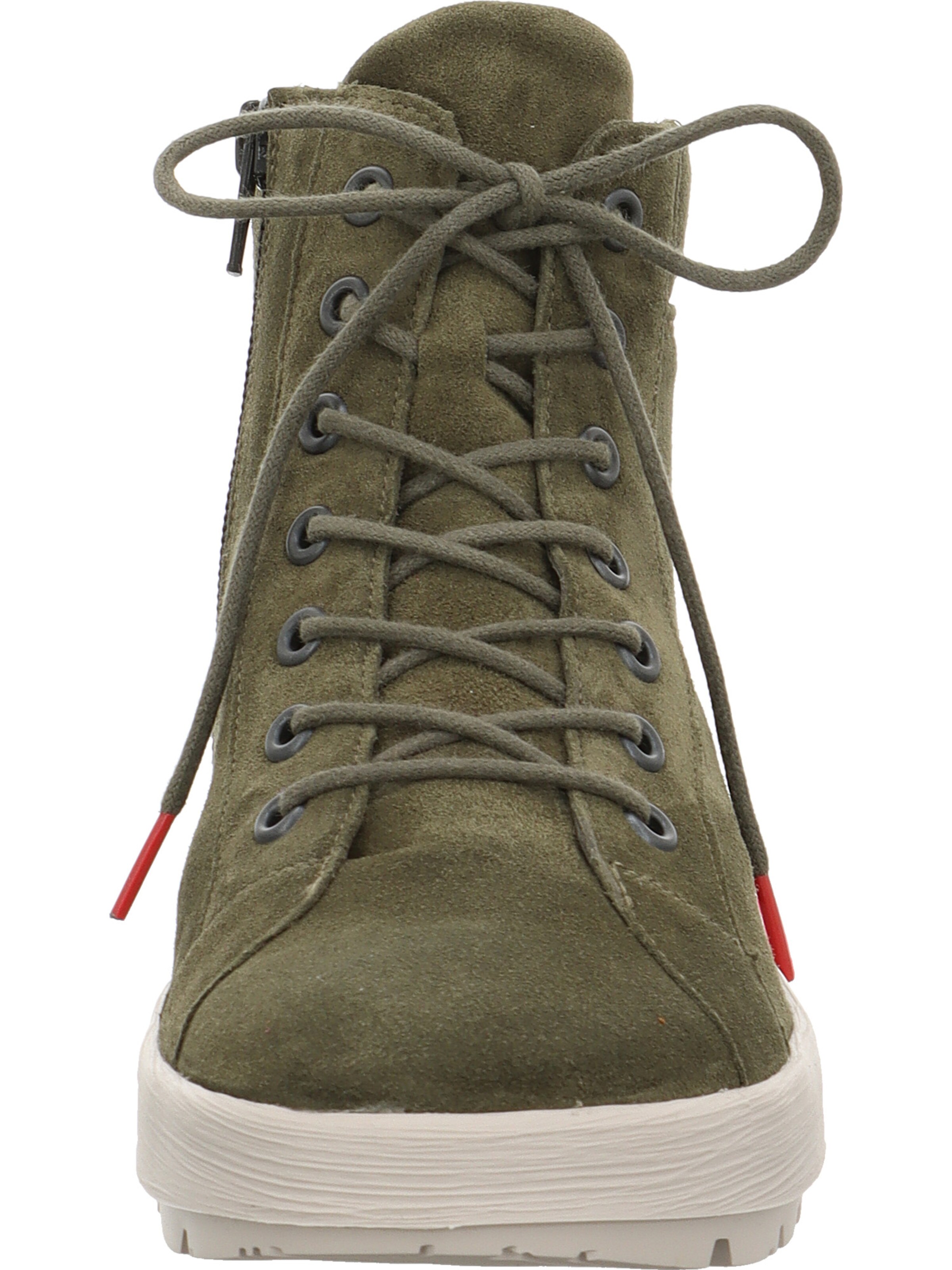 THINK! Schnürstiefelette 'Comoda' in Grün