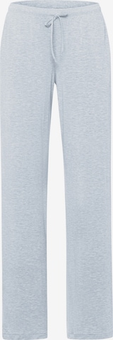 Hanro Pajama Pants ' Natural Elegance ' in Blue: front
