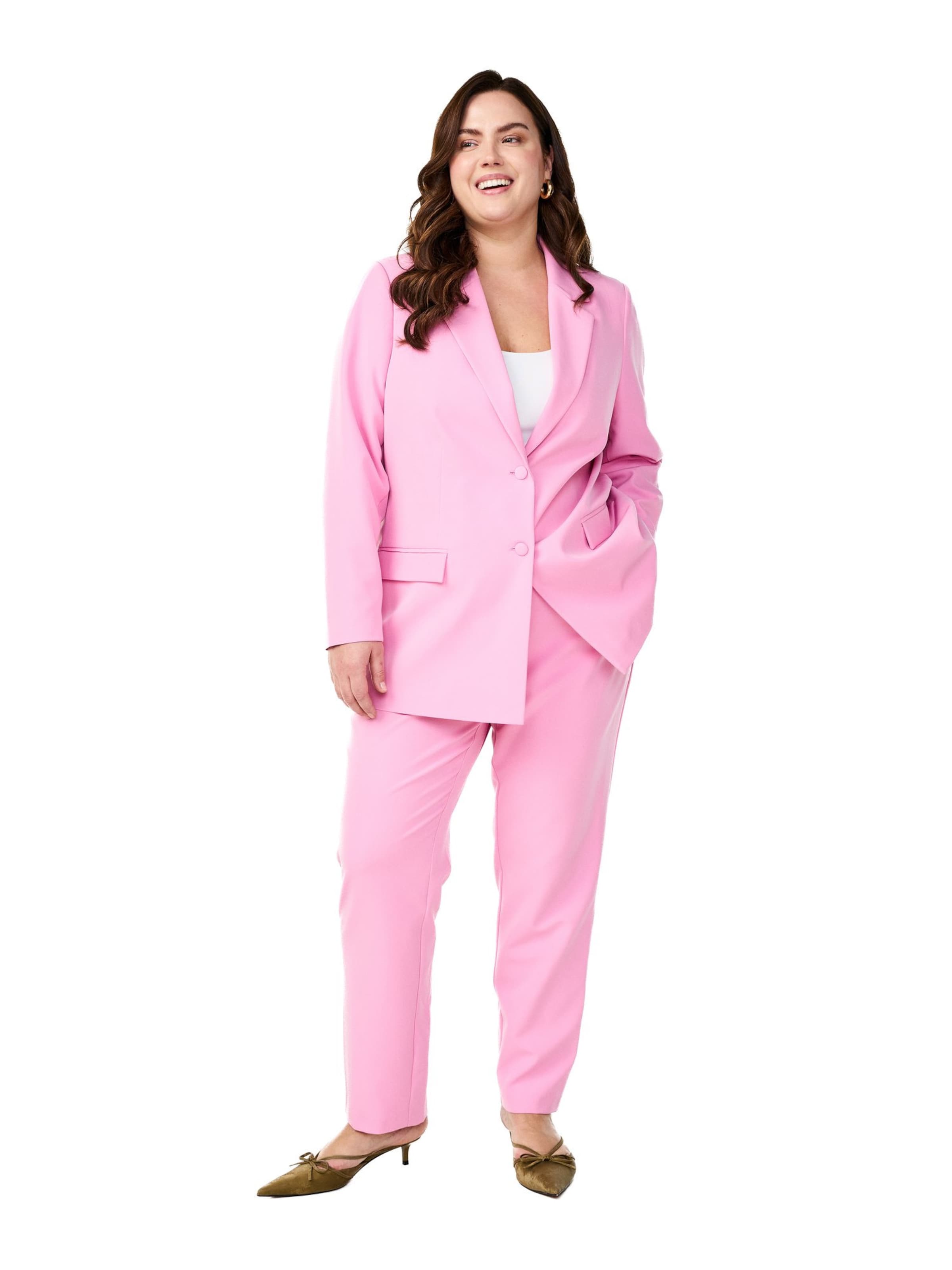 Regular Pantalon 'Vkaisa' Zizzi en rose