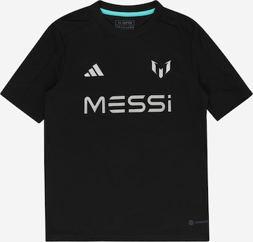ADIDAS PERFORMANCE Functioneel shirt 'Messi ' in Zwart: voorkant