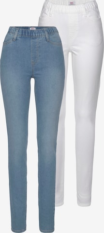 FLASHLIGHTS Skinny Jeggings in Blue: front