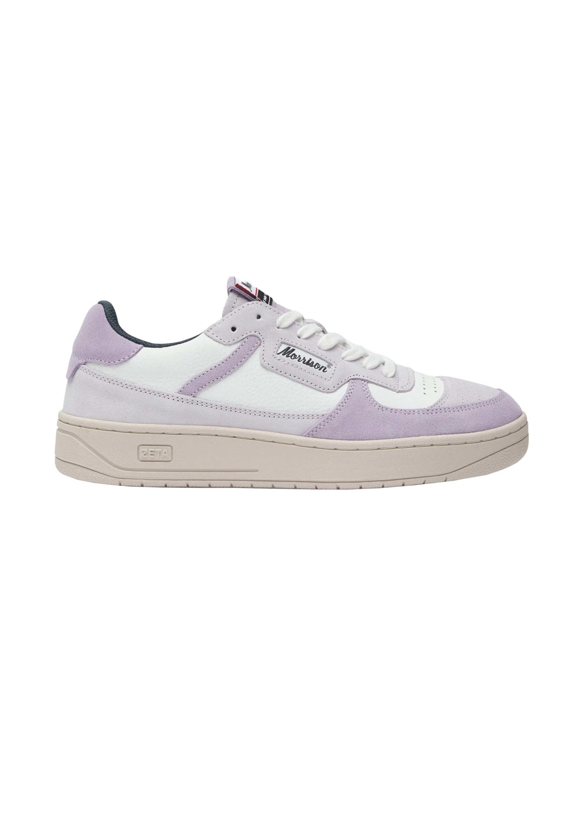 Baskets basses 'Zeta' Morrison en blanc : devant
