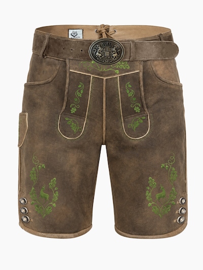 HerzSticht Traditional pants 'Geissberg' in 48 in Brown, Item view
