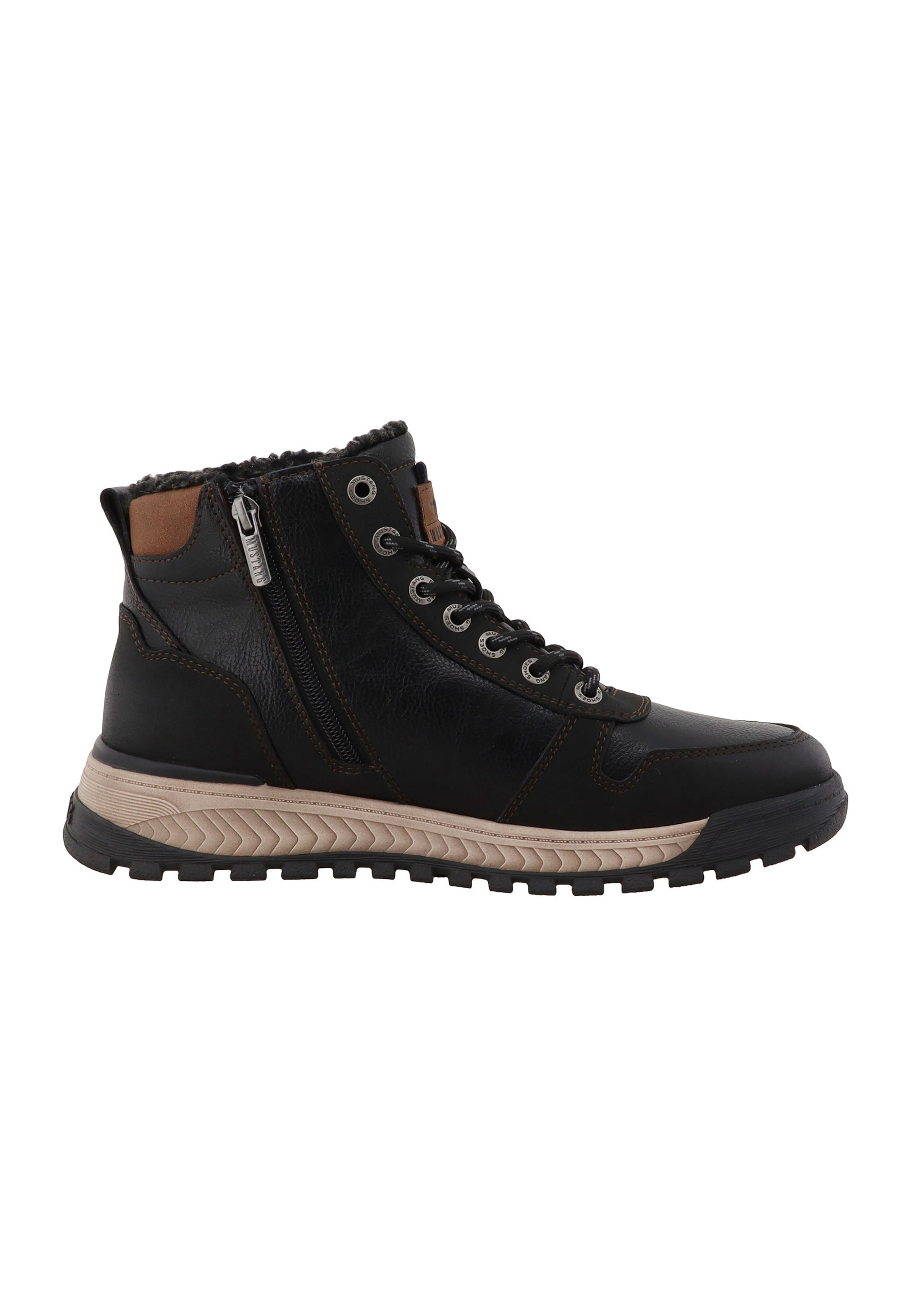 MUSTANG Veterboots in Zwart