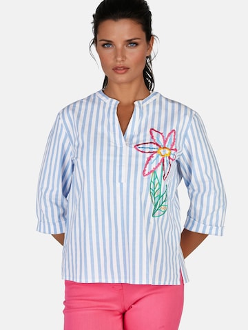T-shirt Navigazione en bleu : devant