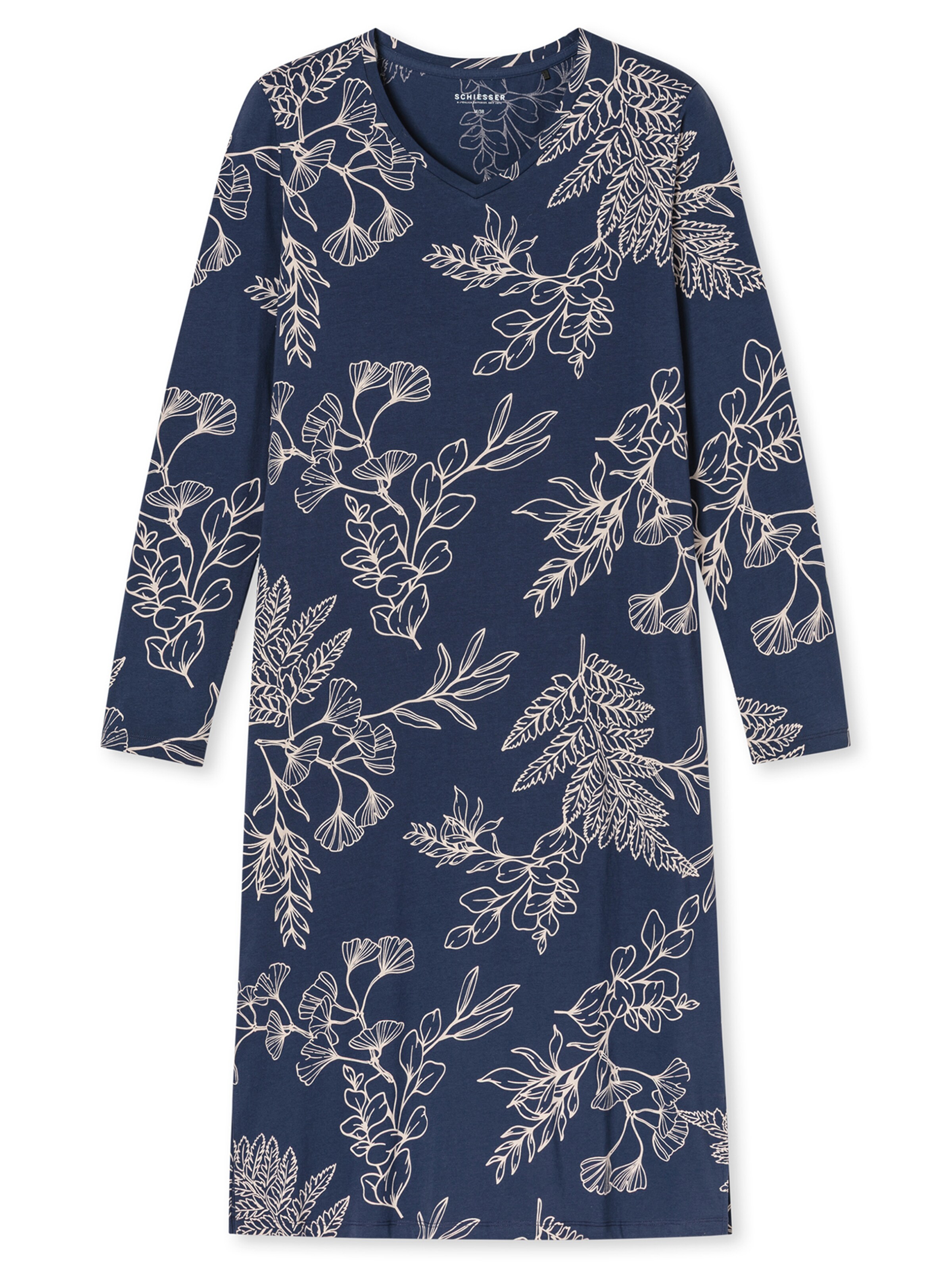 Chemise de nuit ' Comfort Essentials ' SCHIESSER en bleu : devant