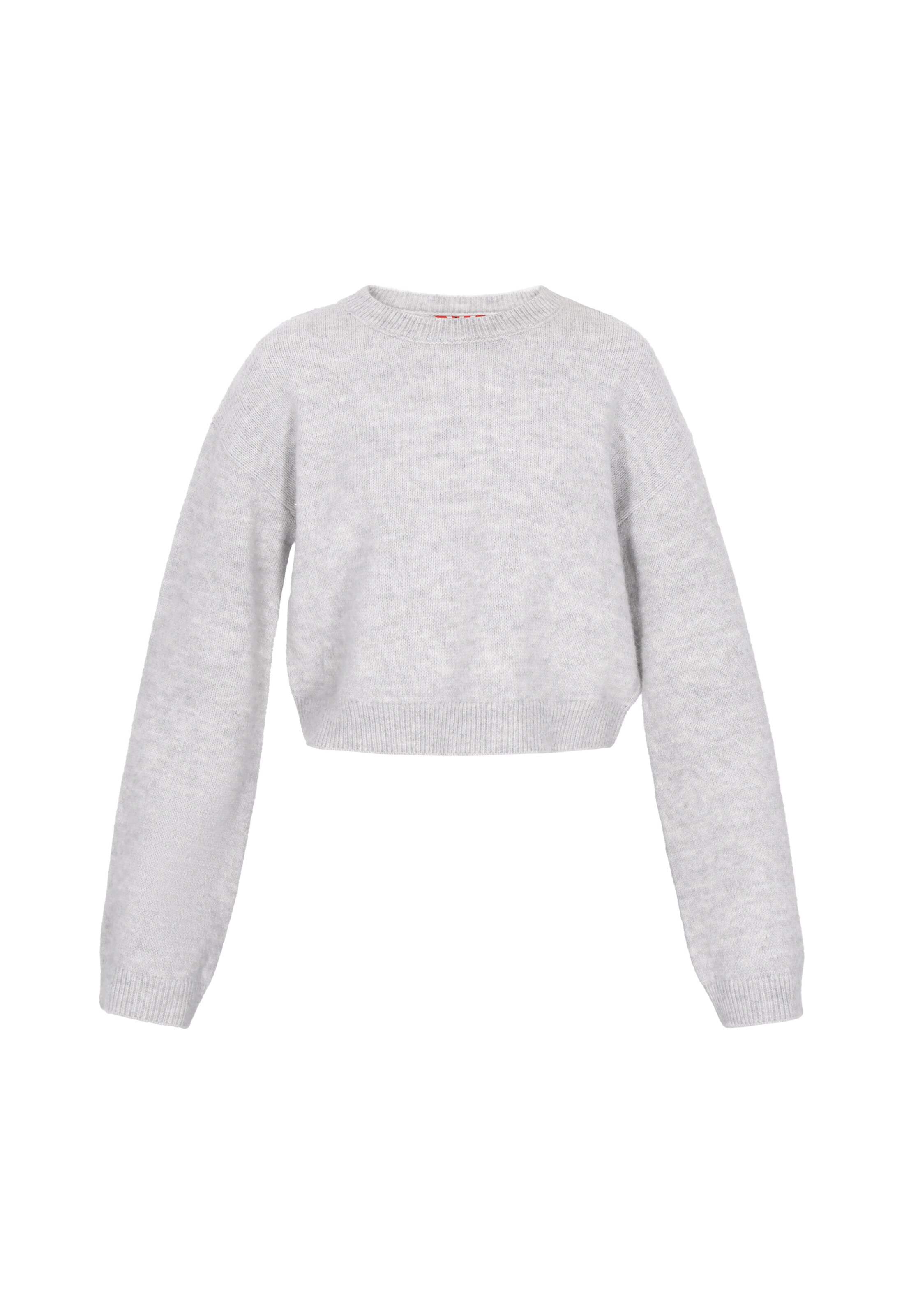 myMo ROCKS Pullover in hellgrau, Produktansicht