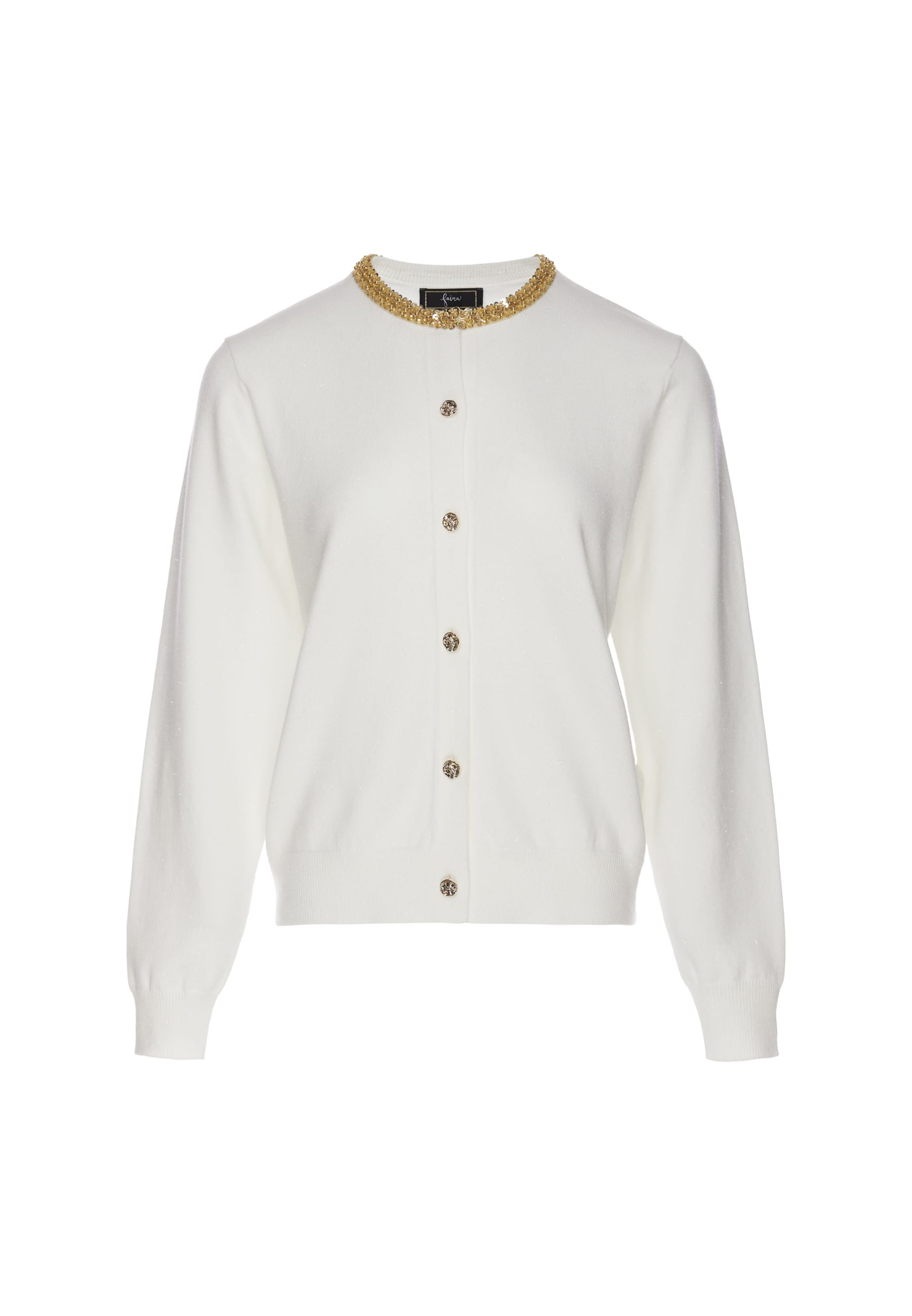 Cardigan faina en blanc : devant
