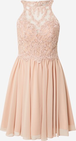 Laona Cocktail Dress in Beige: front