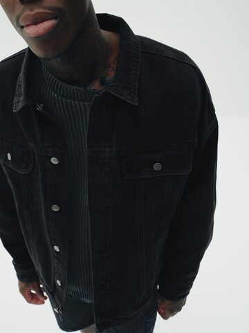 Sinned x ABOUT YOU Between-Season Jacket 'Ian' in Black