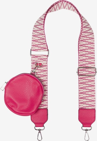 styleBREAKER Taschenzubehör 'Breiter Wechsel Taschengurt Zick-Zack mit Börse' in Pink: Vorderseite