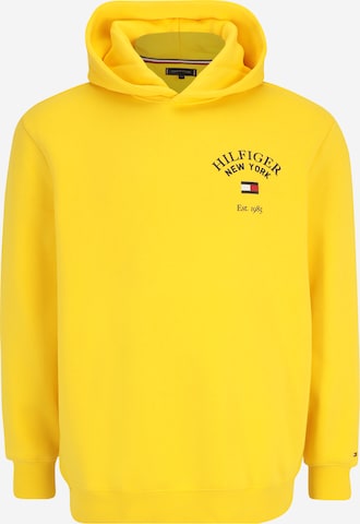 Tommy Hilfiger Big & Tall Sweatshirt 'ARCHED VARSITY' in Gelb: predná strana