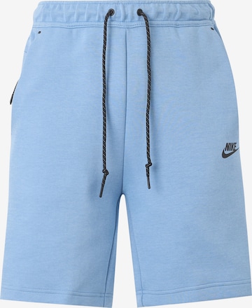 Nike SportswearLoosefit Hlače 'TECH FLC' - plava boja: prednji dio