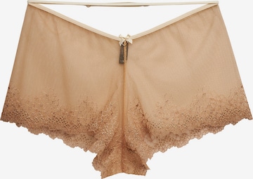 La Muel Lingerie Pyjamabroek 'French Knicker' in Beige: voorkant