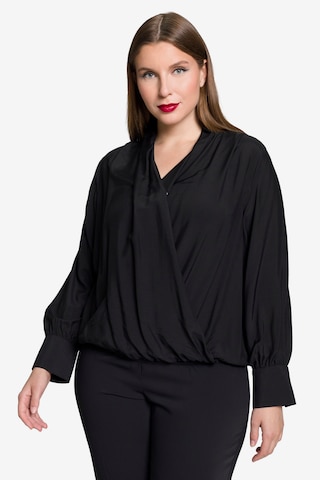 Ulla Popken Blouse in Zwart: voorkant