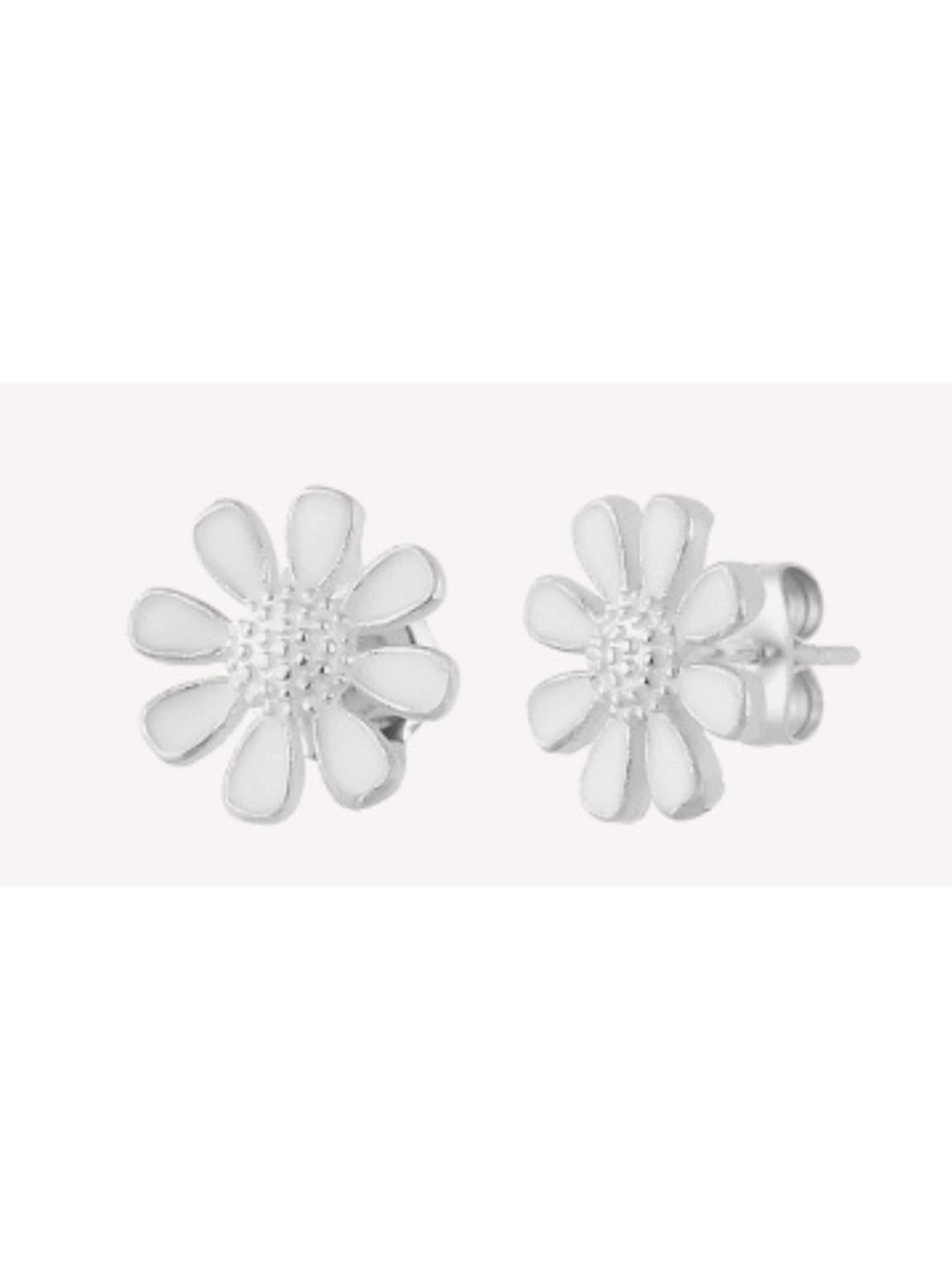 Einzelstück Earrings 'Daisy' in Silver: front
