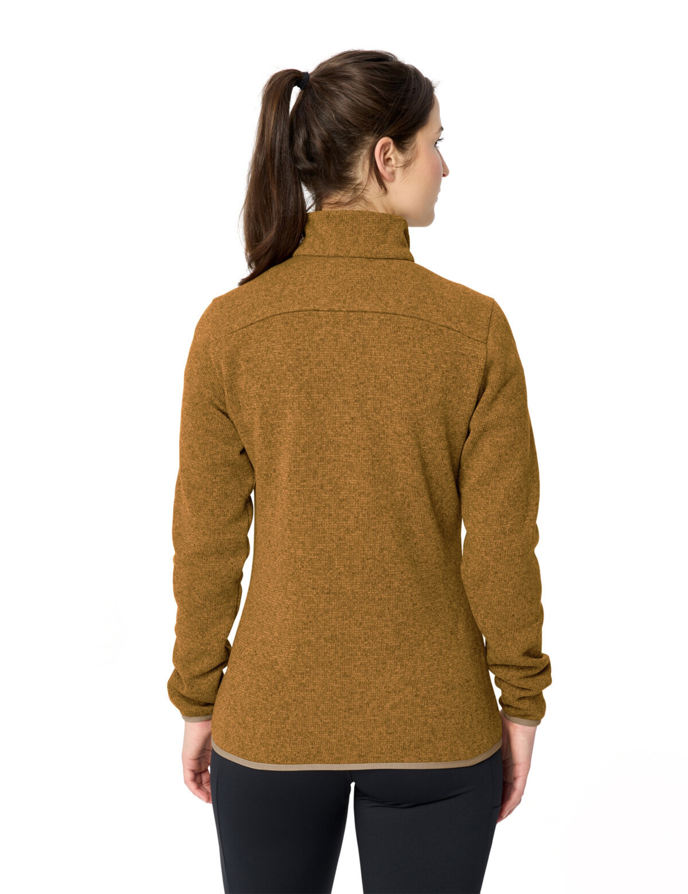 VAUDE Athletic fleece jacket 'Rienza IV' in Brown
