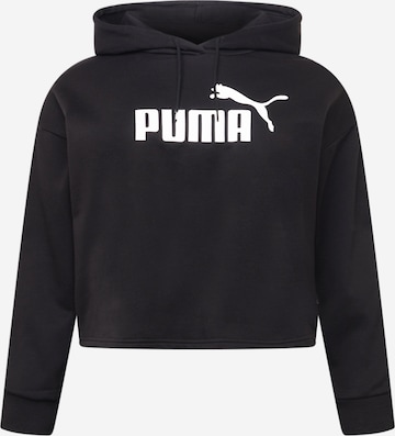 PUMA Athletic Sweatshirt in Black: front