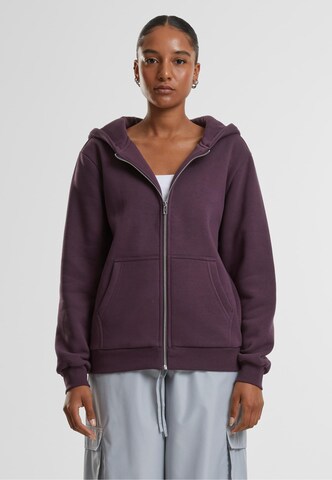 Urban Classics Кофта на молнии в Лиловый: спереди