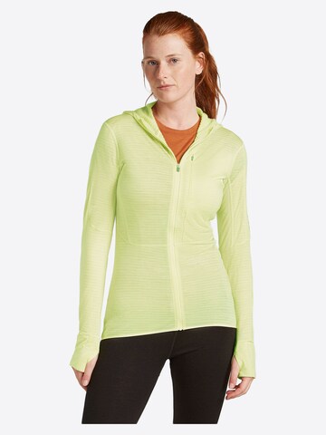 ICEBREAKER Tussenjas 'W Mer 200 Realfleece Descender LS Zip H' in Groen