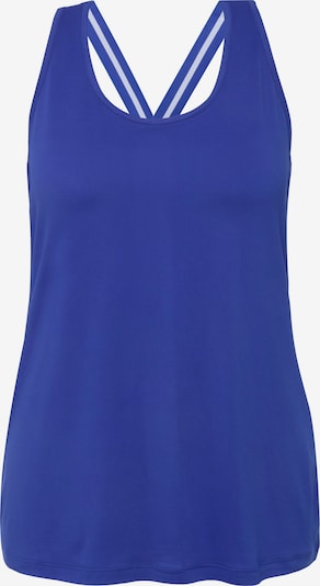 Ulla Popken Top in de kleur Aqua / Royal blue/koningsblauw / Oranje / Wit, Productweergave