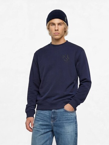 KARL LAGERFELD JEANS Суичър в синьо: отпред