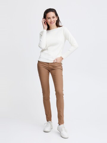 T-shirt 'Amanza' Fransa en blanc