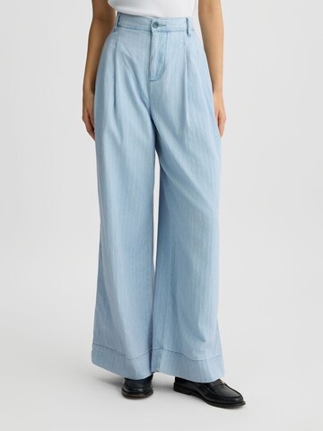 Liu Jo - Pierna ancha Pantalón en azul: frente