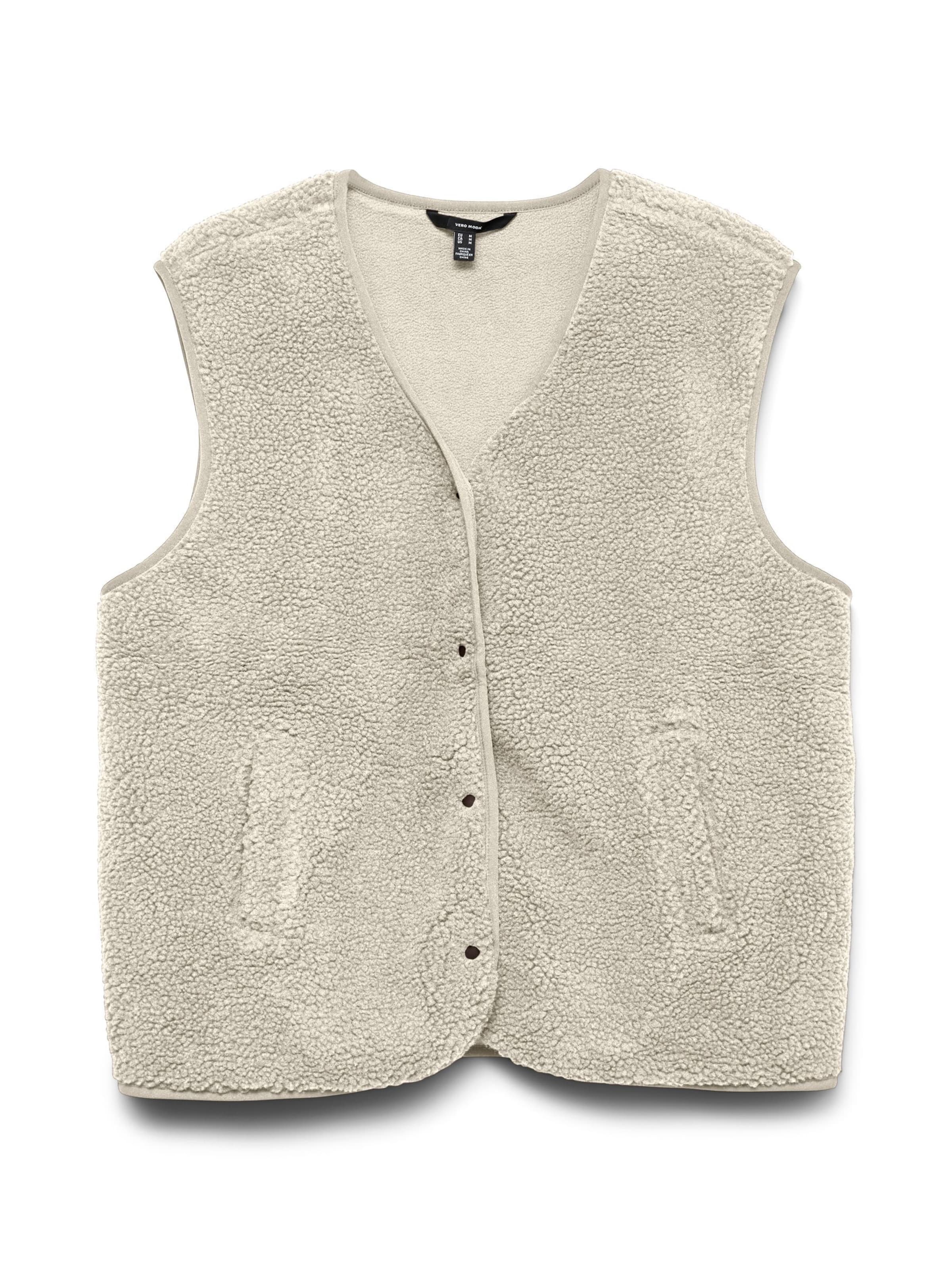 VERO MODA Gilet 'VMJOSEFINE' en gris clair, Vue avec produit