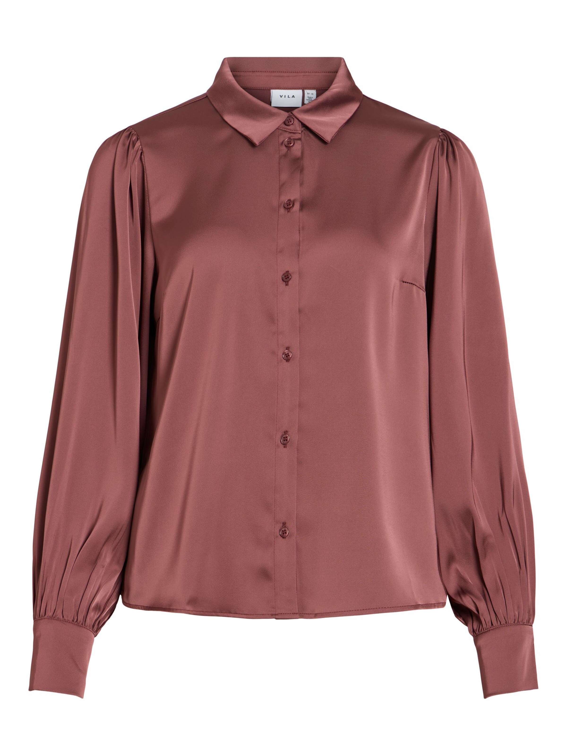 VILA Bluse 'VIEnna' in Braun: Vorderseite