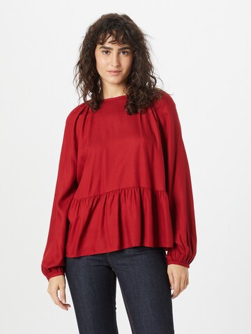Camicia da donna di UNITED COLORS OF BENETTON in rosso: frontale