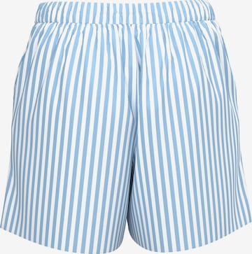 PIECES Loose fit Pleat-Front Pants 'Korah' in Blue