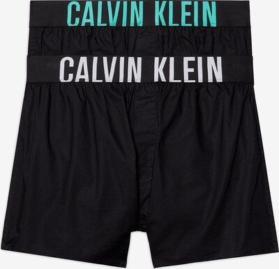 Calvin Klein Underwear Boxers 'Intense Power' en turquoise / noir / blanc, Vue avec produit